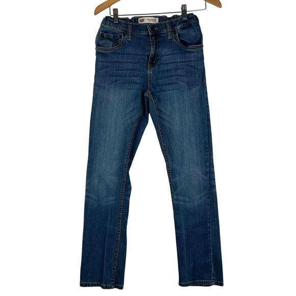 Levis 511 Jeans Boys 29x31 18 Blue Slim Straight‎ Dark Wash Stretch Denim - Picture 1 of 7